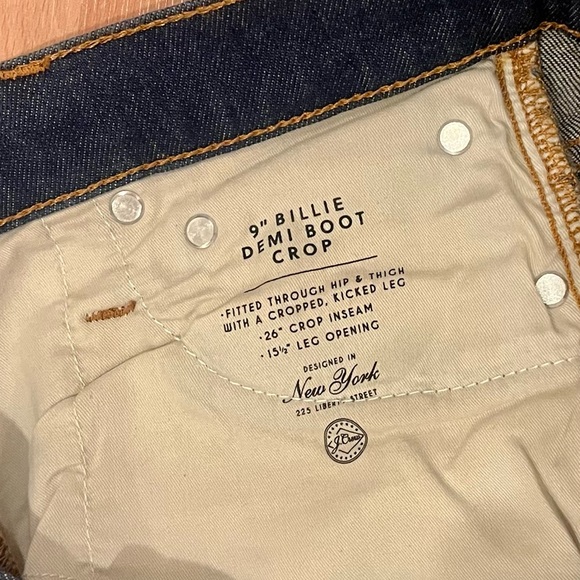 JCrew 9” Billie Demi Boot Crop Jeans, 24 - Picture 2 of 5